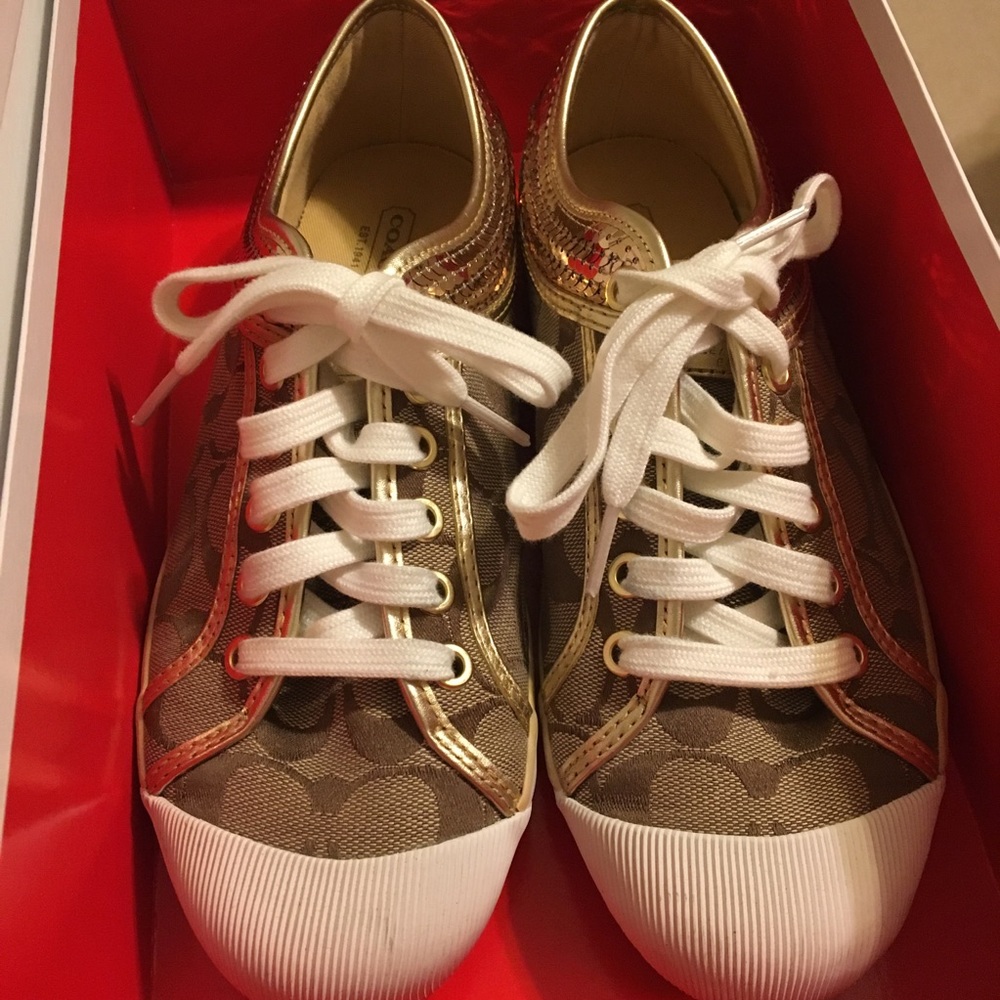 COACH ZORRA GOLD KHAKI SNEAKER